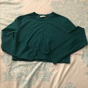 Cotton cropped sweater